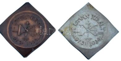 Lapis András (1942-) 1988. "I. István király 975?-1038 - Szegedi Éremgyűjtők" (2xklf) kéto...