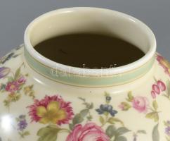 Thomas Ivory virágmintás fedeles váza, jelzett, hibátlan, m: 30 cm