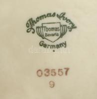 Thomas Ivory virágmintás fedeles váza, jelzett, hibátlan, m: 30 cm