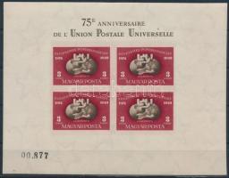 1950 UPU (I.) vágott blokk (220.000)
