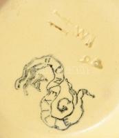 Keller &amp; Guérin Luneville kis edény, hibátlan, jelzett, d: 8,5 cm