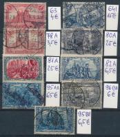 Deutsches Reich 1900-1919 9 klf bélyeg (Mi EUR 156,5.-)