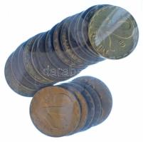 1970-1989. 2Ft sárgaréz (19xklf) T:UNC-VF patina Adamo F7.4