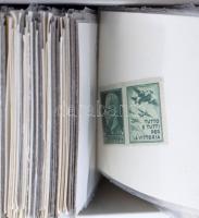 Óriási tasakos rendező nagy kartondobozban, benne Franciaország, Anglia, Olaszország, Argentína, Aus...