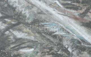 Gregor jelzéssel: Szarvasbőgés. Pasztell, papír, jelzett 42x32 cm Üvegezett keretben