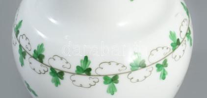 Herendi petrezselyemlevél mintás váza. Jelzett, hibátlan, m: 14,5 cm