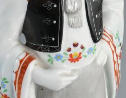 Hollóházi Matyóférfi. Jelzett, kézzel festett, hibátlan, m: 30 cm
