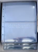 75 db víztiszta, erős, kettes osztású levél, FDC, CM, képeslap tartó