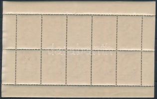 1949 Puskin tízes ív végigfutó fogazással (100.000)