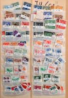 Több mint 1.000 db tízes köteg berakólapokon, főleg európai és amerikai országokból