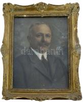 Bátfay: Alföldi Sándor portréja. Olaj, karton, üvegezett keretben, hátoldalt feliratozva 30x24 cm Sérült keretben
