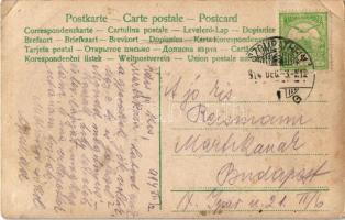 1914 Mikulás gyerekekkel. K.R. 1043/3. / Saint Nicholas with children, photo (EK)