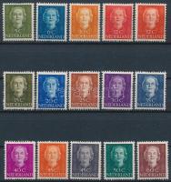 Hollandia 1949/1951 Julianna királynő sor Mi 525-539 (** Mi EUR 250.-)