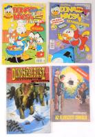 4 db vegyes képregény: Rejtő Jenő - Az elveszett cirkáló; Marvel - A dinoszaurusz tündöklése és bukása; Walt Disney - Donald Kacsa (2 db)