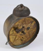 Antik ébresztőóra, m: 15 cm