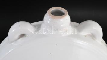 Nagyméretű magyar címeres kerámia kulacs, m: 34 cm