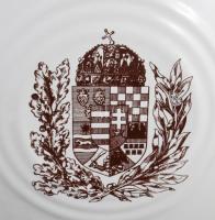 Nagyméretű magyar címeres kerámia kulacs, m: 34 cm