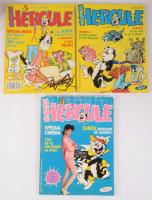 1986-1988 3 db Super Hercule képregény, francia nyelvű