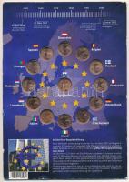 Európai Unió 2004-2010. 1c bronz (13xklf) "10 éves az euró" karton díszlapon T:UNC
Europi...