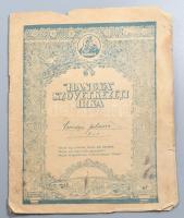 Vegyes papírrégiség tétel (Magyar Cserkészm Zsoldos Imre és Együttese, Margitszigeti Színpad, stb.)