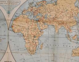 1943 Az "Igazság" a falu népének legelterjedtebb hetilapja térképes naptár: A Föld képe, 1...