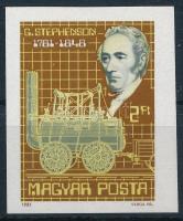 1981 George Stephenson vágott bélyeg