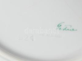 Herendi Tertia 6 darab lapos tányér, jelzett, d: 23 cm