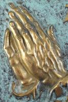 Antikolt bronz falidísz, 16x14 cm