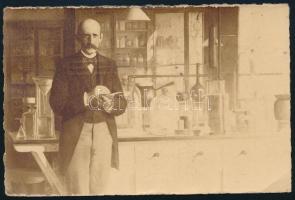 1912 Koppenhága (Kobenhavn), Szilágyi Ernő (1892-?) vegyészmérnök saját kezűleg megírt, Ilosvay Lajo...