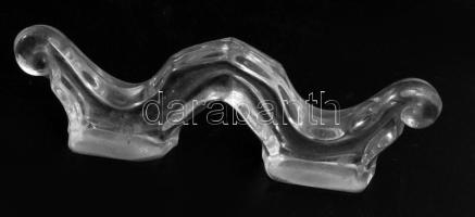 12 darabos art deco késbak szett, h: 11,5 cm