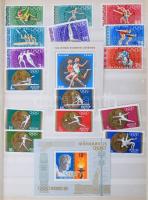 Magyar és külföldi bélyegek 8 lapos Leuchtturm A4-es berakóban