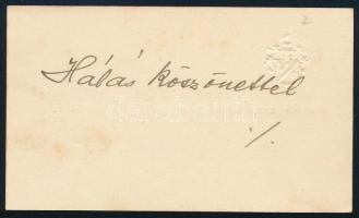 cca 1930-1940 3 db huszártiszti névjegykártya: vitéz szakácsi Csorba József (1899-1943) alezredes, k...