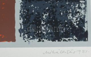 Miháltz Pál (1899-1988): Színpad. Szitanyomat, papír. jelzett, sorszámozott 6/30 65x49 cm