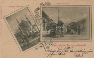 1899 Karánsebes with synagogue