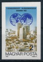 1982 Szakszervezet VI. vágott bélyeg