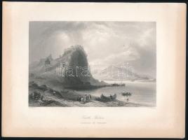 Bartlett, William Henry (1809-1854) - Armytage, James Charles (1802-1897): Castle Theban (Dévény vára). Acélmetszet, papír, jelzett a metszeten, kissé foltos, lapméret: 20,5x27,5 cm