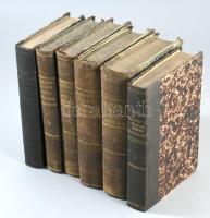 Horváth Mihály: Magyarország történelme 1-6. kötet. Ujonnan átdolgozta Dr. Hatvani Mihály. Pest, 186...