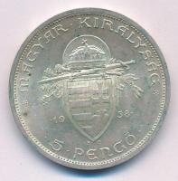 1938. 5P Ag "Szent István" T:XF Adamo P8.1