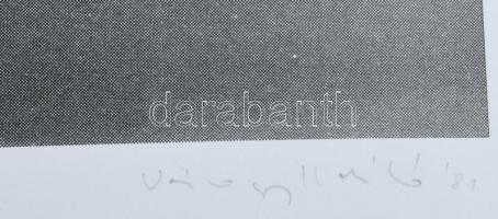 Várnagy Ildikó (1944-): Szalagok. Ofszet, papír. Jelzett, számozott művészpéldány. EA 5/XV, 30x40 cm