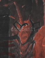 Lux Antal (1935-): Torony. Ofszet, papír. Jelzett, datált, 40x30 cm