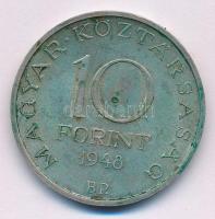 1948. 10Ft Ag "Széchenyi" T:XF fo. Adamo EM2