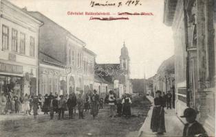 Balázsfalva with the shop of Vilmos Naftali