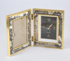 Fényképtartós asztali óra, 17x26 cm