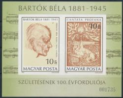 1981 Bartók Béla vágott blokk (4.500)