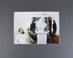 Simon Gabriella: Vujicic Stojan és Marylin Monroe. Zselatinos ezüst nagyítás, jelzett 32x24 cm Paszp...