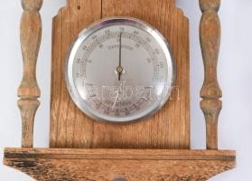 Barometer, fa testben, 28x15 cm