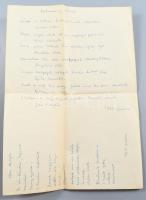 Vegyes szerelmes levél és vers tétel