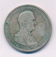 1930. 5P Ag "Horthy jobbra" T:F patina Adamo P8