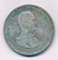 1930. 5P Ag "Horthy jobbra" T:F patina Adamo P8