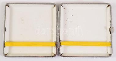 Bőrhatású cigaretta tárca, jó állapotban, 10x10 cm